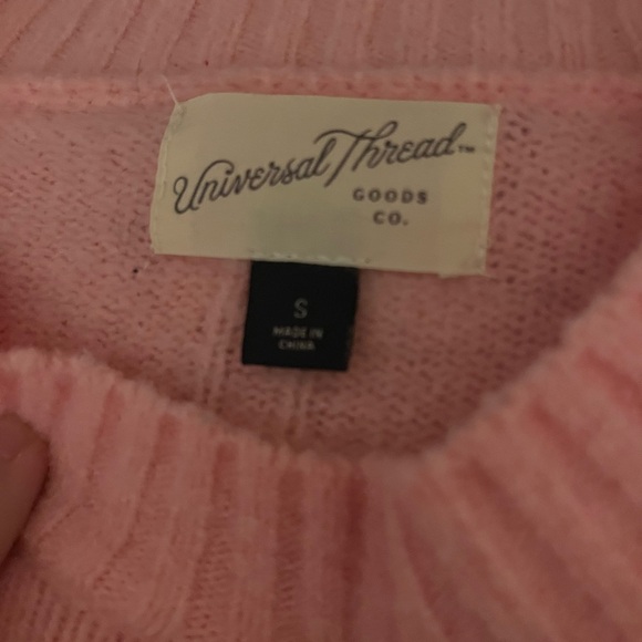 Universal Thread Soft Pink Crew Neck Sweater - Picture 2 of 2